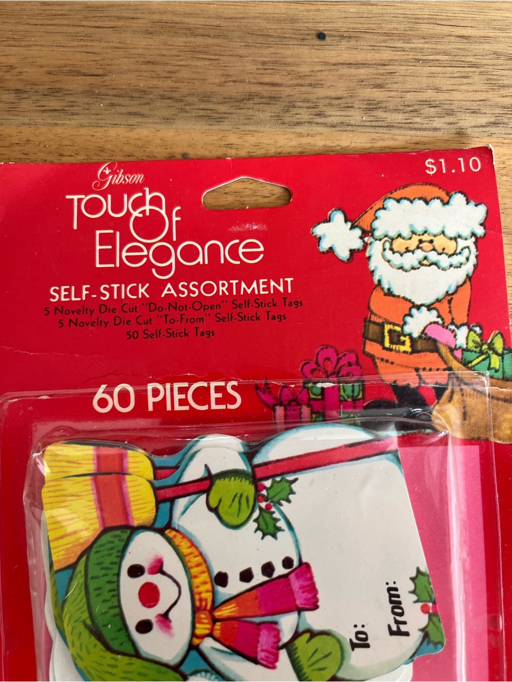 Touch of Elegance Christmas Self-Stick Gift Labels - Red & Green - Picture 4 of 5